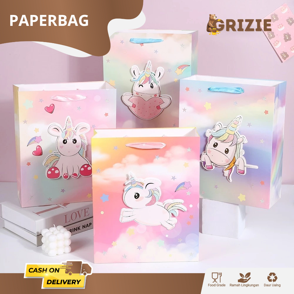 

Paperbag / Paperbag Motif / Paperbag Ivory / Tas Paperbag Ultah Anak / Paper Bag Motif / Tas Hampers Souvenir / Paper Bag Tebal / Tas Kado