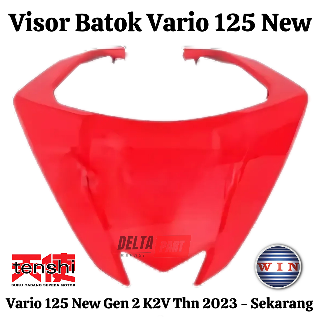 Visor Batok K2V Vario 125 NEW LED Gen2 2023 K2V MERAH