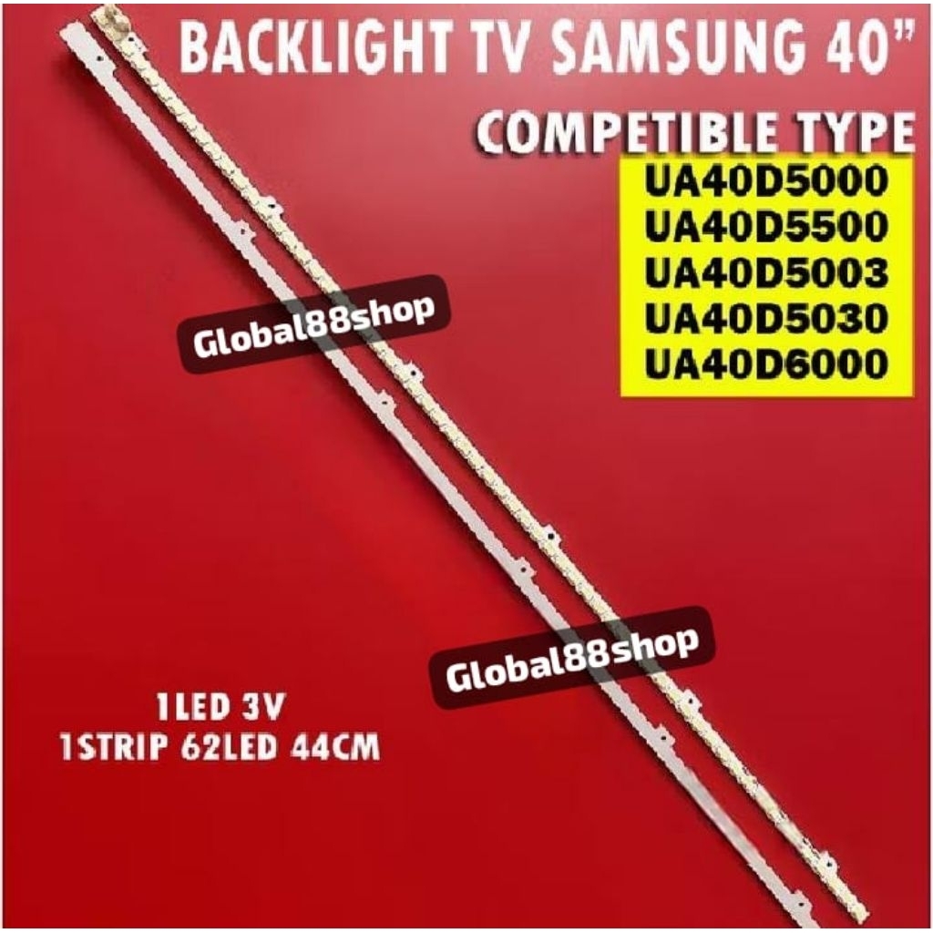 Backlight tv samsung 40 inc UA40D5000 UA40D5500 UA40D5003 UA40D5030 UA40D6000 UA 40D5000 40D5500 40D
