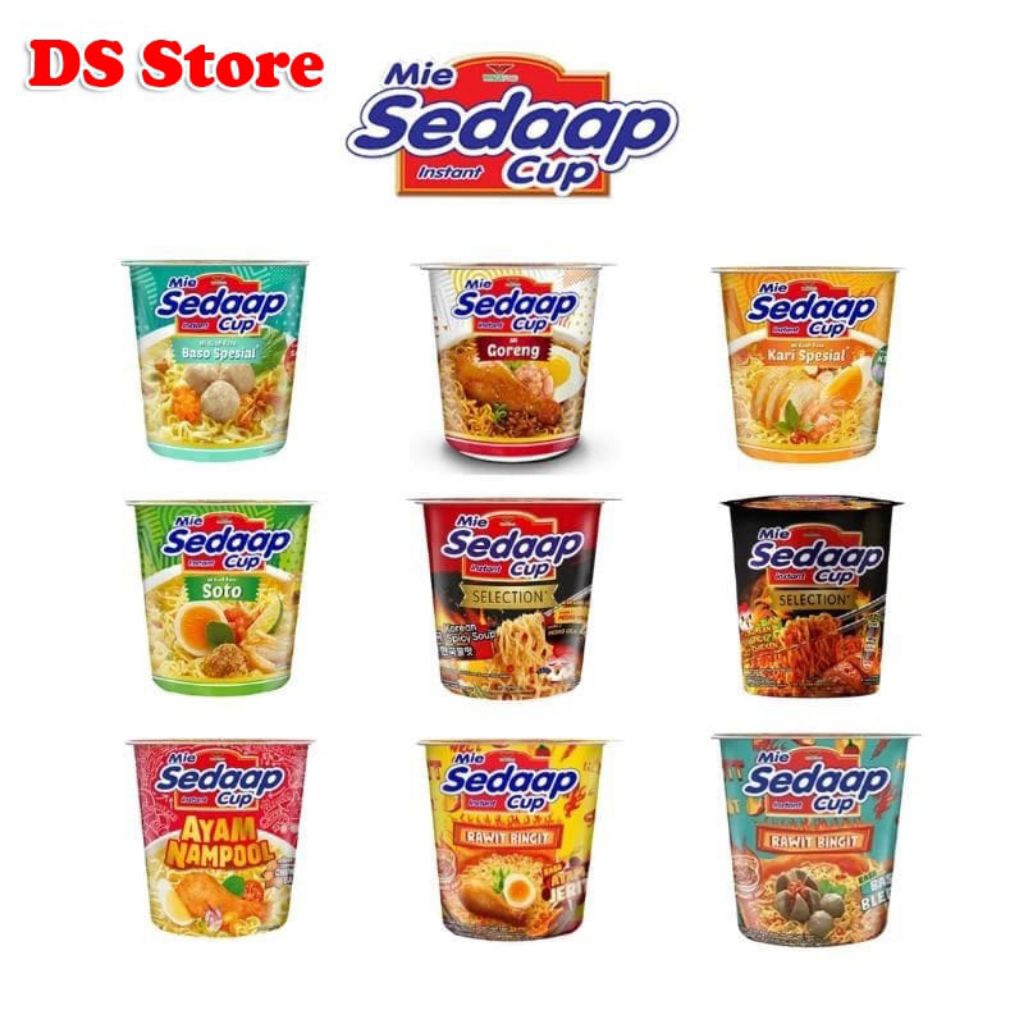 

Mie Sedaap Instan Cup Kuah & Goreng