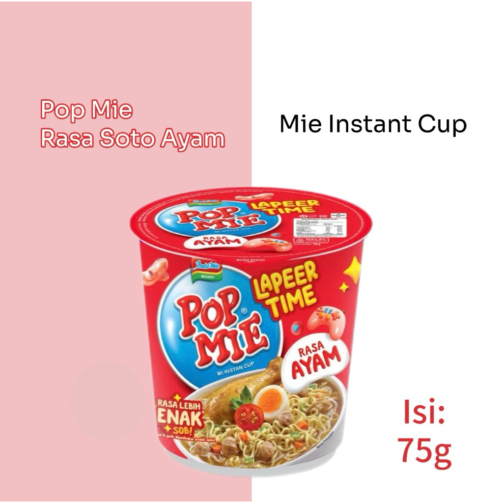 

[PROMO] Pop Mie Rasa Ayam mi instan kemasan 75g