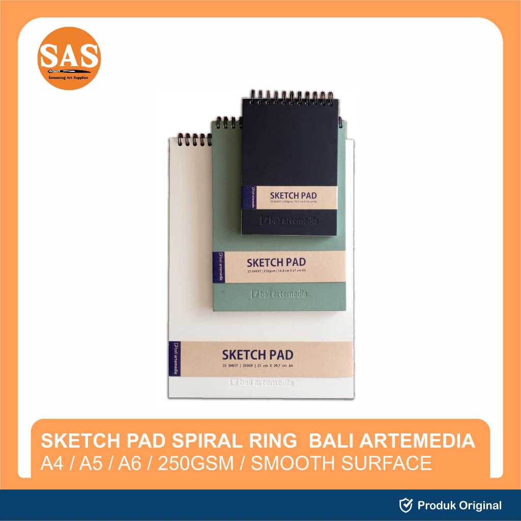 

SAS - Sketch Pad 250gsm - A6/A5/A4 - Sketchbook Binder