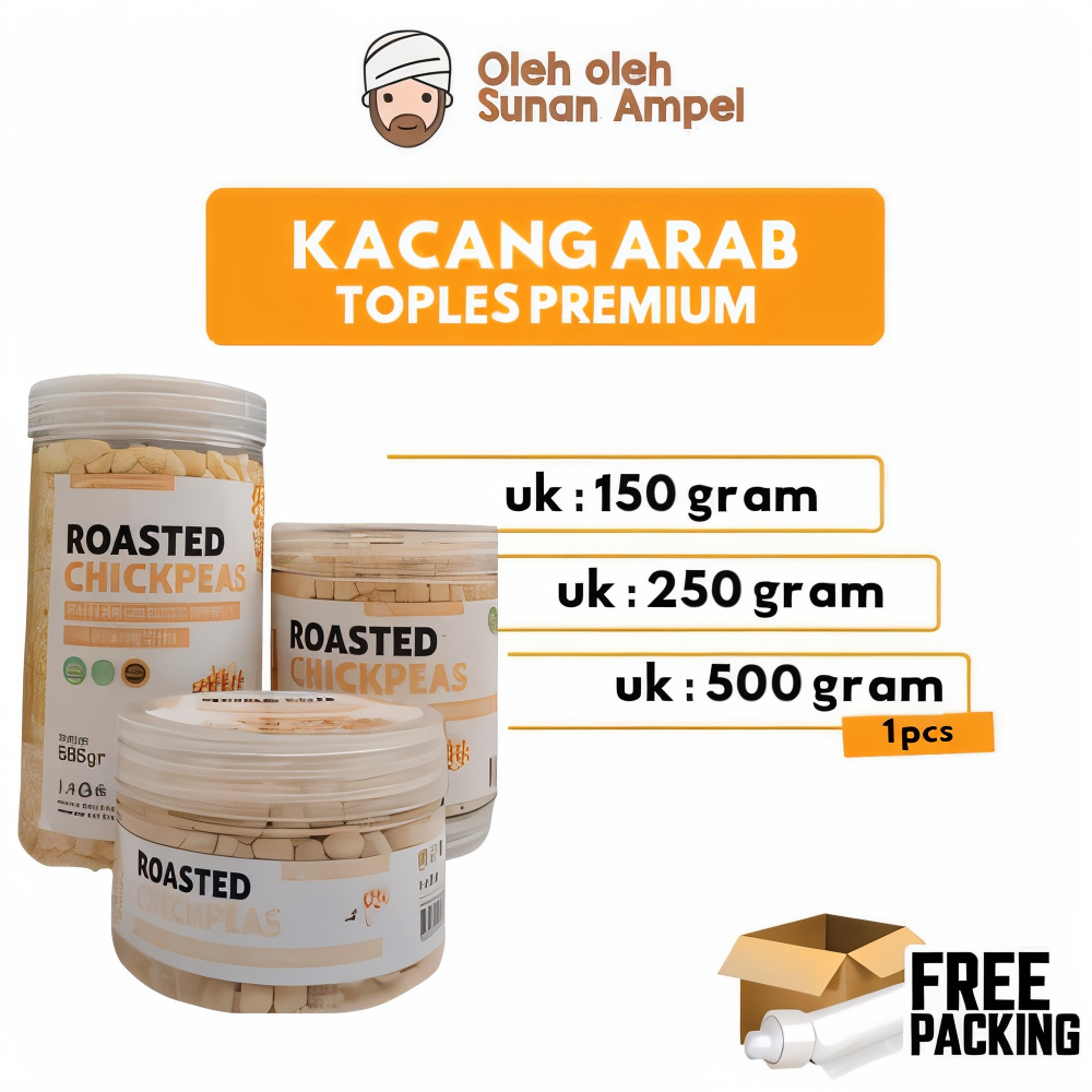 

TOPLES PREMIUM SMALL ukuran 150 gram Premium Kacang Arab Chickpeas gurih renyah