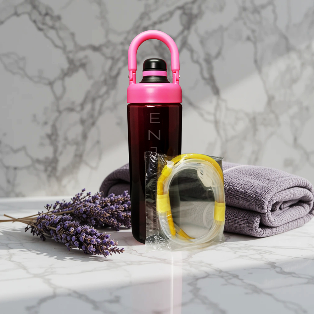 EnJug Alat Jug Kopi Enema dengan Selang Enema Kopi 1 Liter Paket Alat