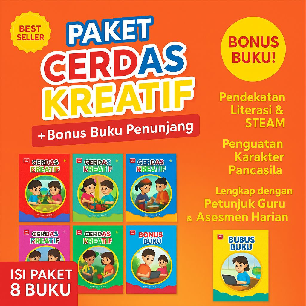 BUKU KURIKULUM MERDEKA|BUKU TK PAUD MERDEKA BELAJAR|BUKU PAKET PAUD