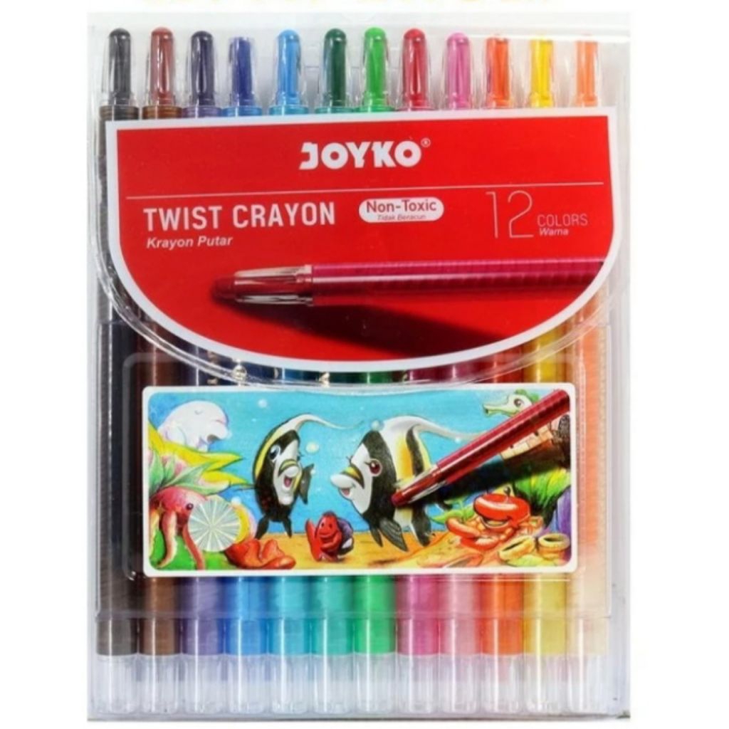 

Crayon Putar Joyko 12 warna