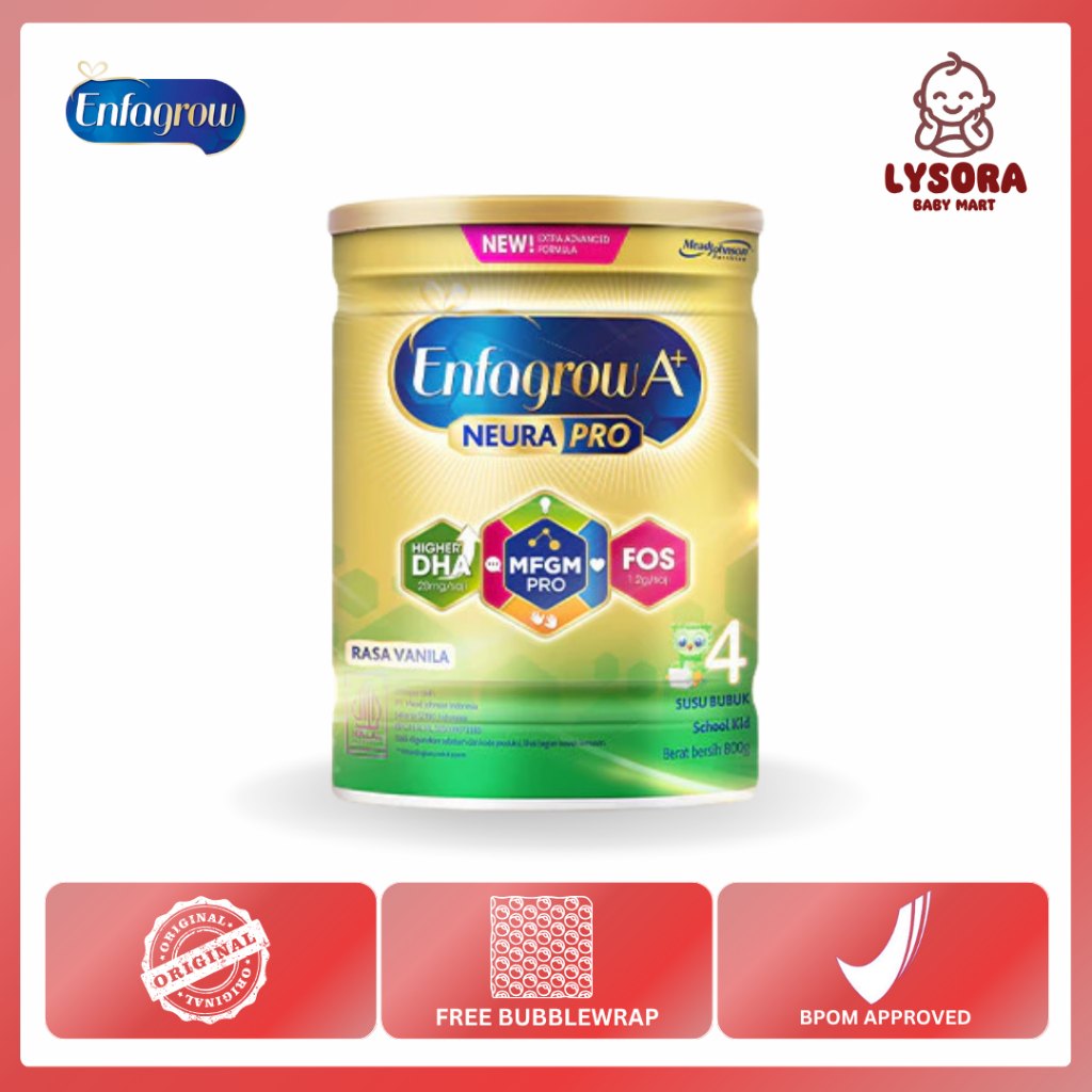 

Enfagrow A+ 4 Susu Formula Anak 4 Tahun Rasa Vanilla Madu 800 gr