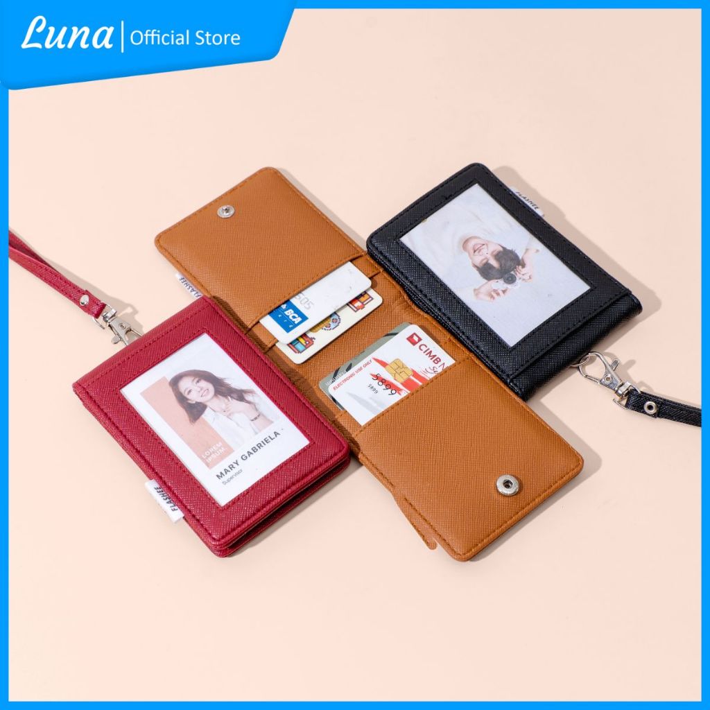 

ID Card Holder Mika Dua Sisi Bolak Balik Lanyard Dua Sisi Mika Kancing