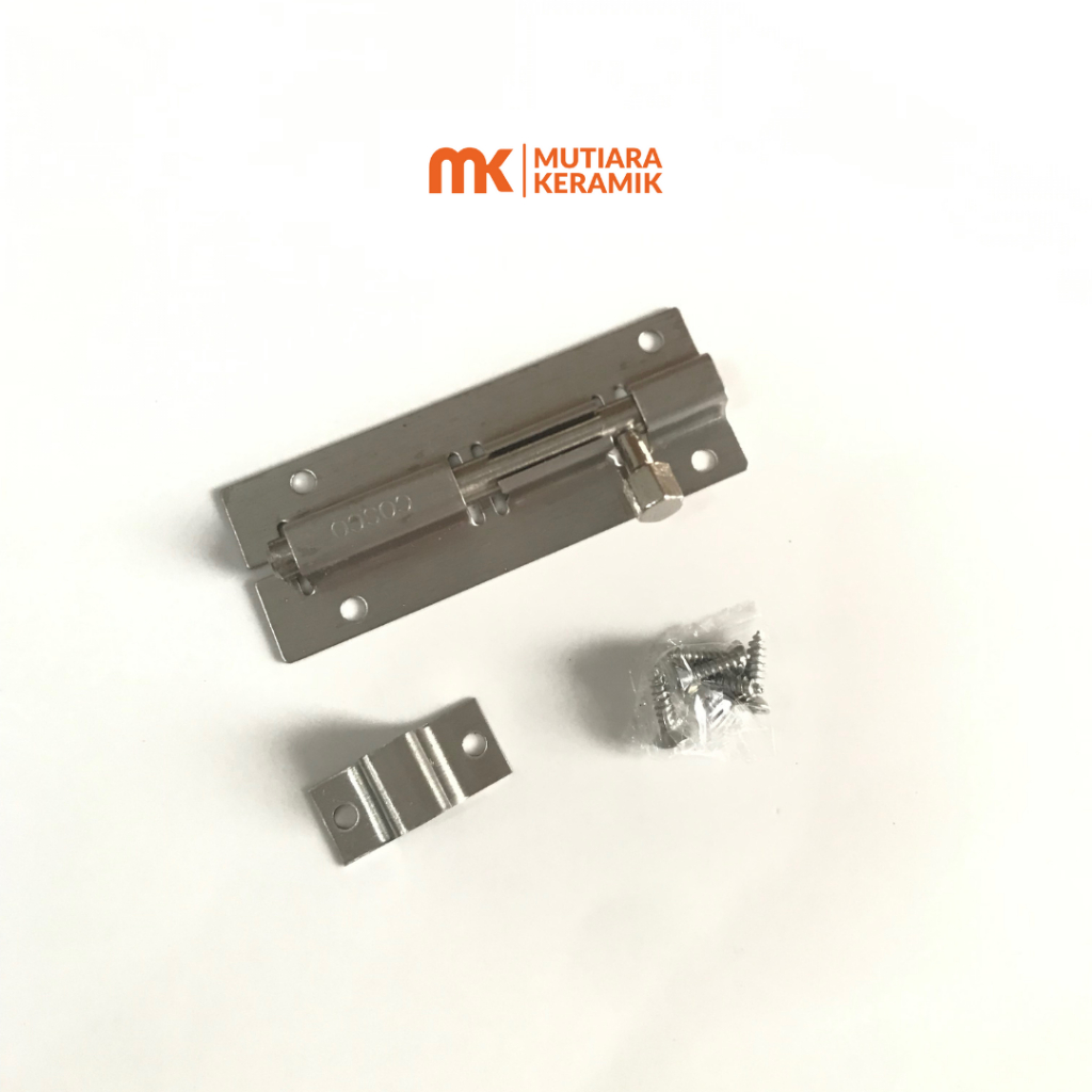 KUNCI SLOT/GRENDEL GESER PINTU JENDELA 3" inch - COSCO 7CM AKSESORIS PINTU DAN JENDELA (SILVER)