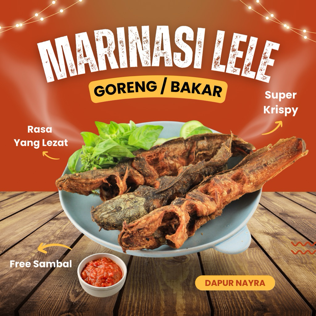 

Lele Marinasi siap Goreng Frozen Bumbu Kuning