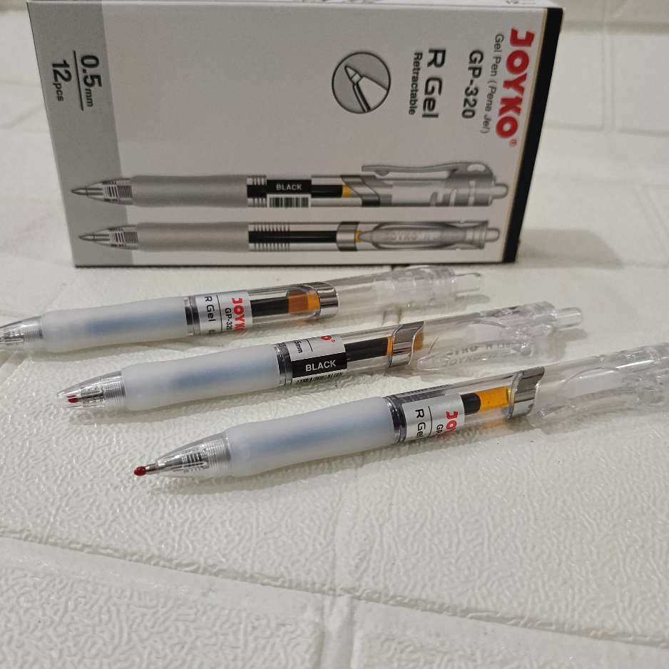 

(1PACK=12PCS) Gel Pen Pulpen Pena Joyko GP-320 Gel 0.5 mm