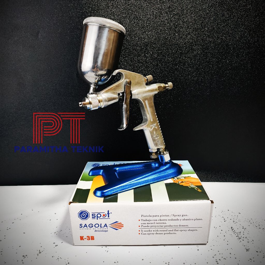 Spray gun K3 R3 / spraygun mini K3B / alat semprot cat nozzle kuping pengatur angin / paint sprayer 