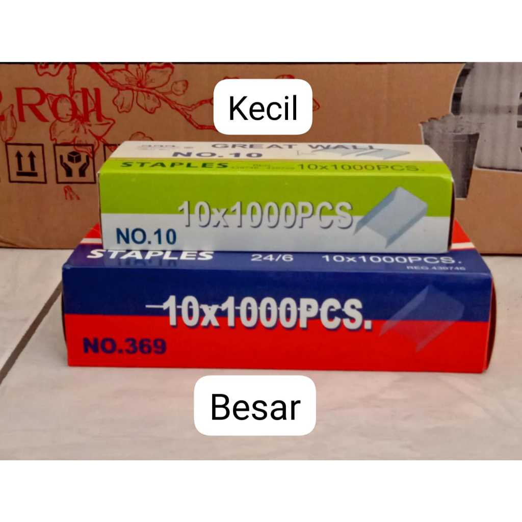 

Isi Steples Besar - Isi Steples Kecil