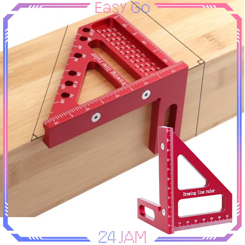 Penggaris Siku Segitiga Penggaris Siku Aluminium Serbaguna Penggaris Segitiga Siku Penggaris Woodwor