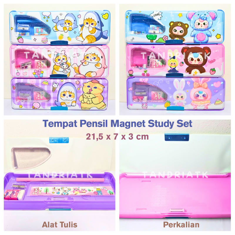 

Tempat Kotak Pensil Magnet Study Set Isi Stationery Paket Alat Tulis Motif Kucing Cat Bayi Baby GP 65105 9382