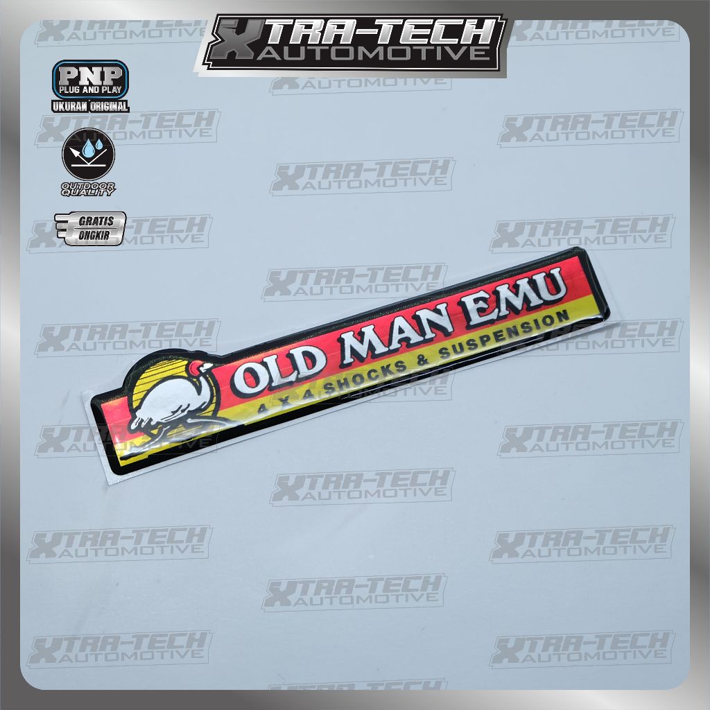 emblem old man emu 4x4 / emblem timbul ome old man emu / stiker 3d old man emu / stiker emblem old m
