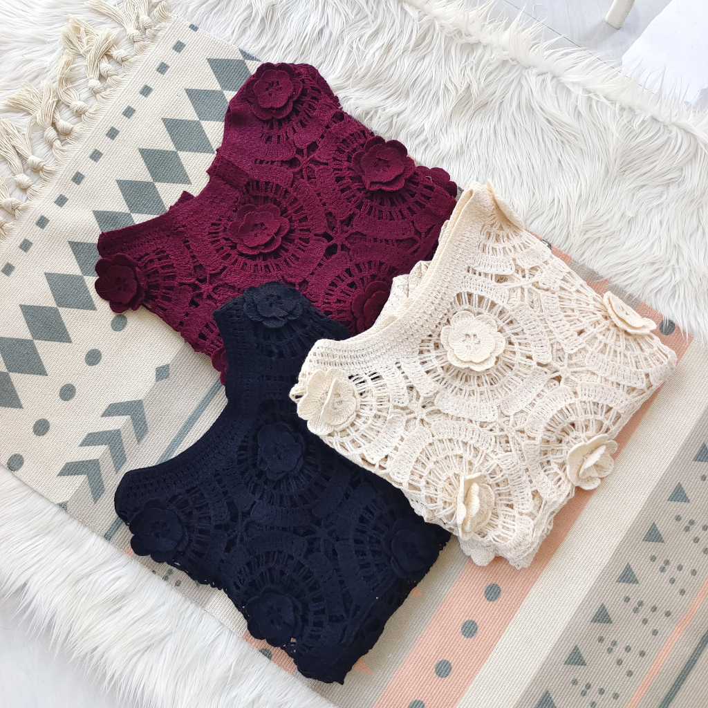 vest rajut import korean style lengan panjang