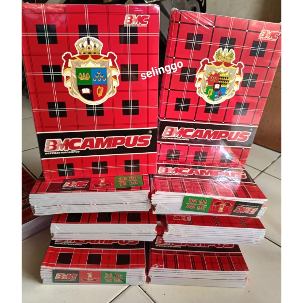 

1pak/10 pcs buku bmcampus isi 36 dan 58 lembar