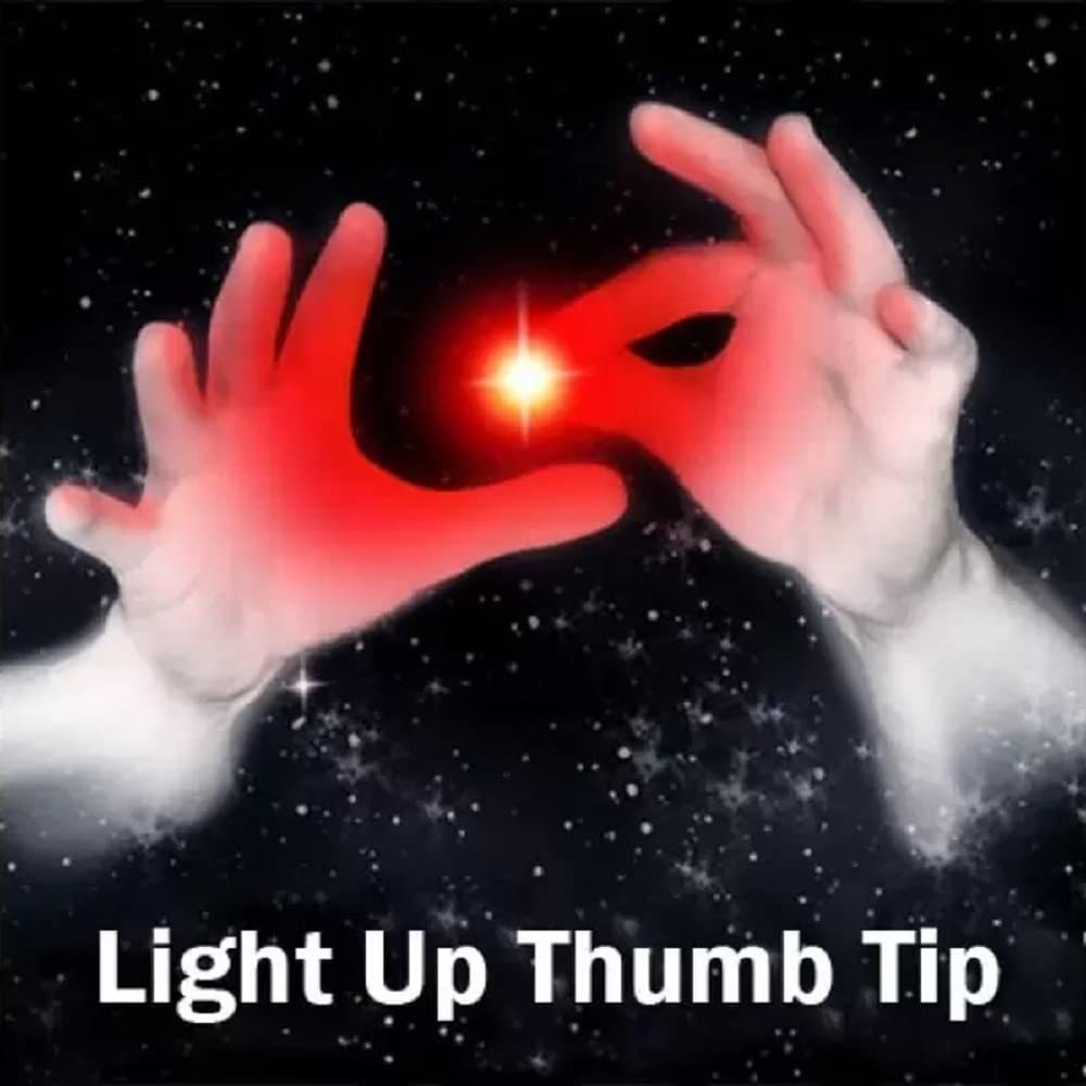 2Pcs/Set Sulap Jempol Menyala Sulap Jempol Thumbtip Dengan Lampu Untuk Sulap Panggung Stage