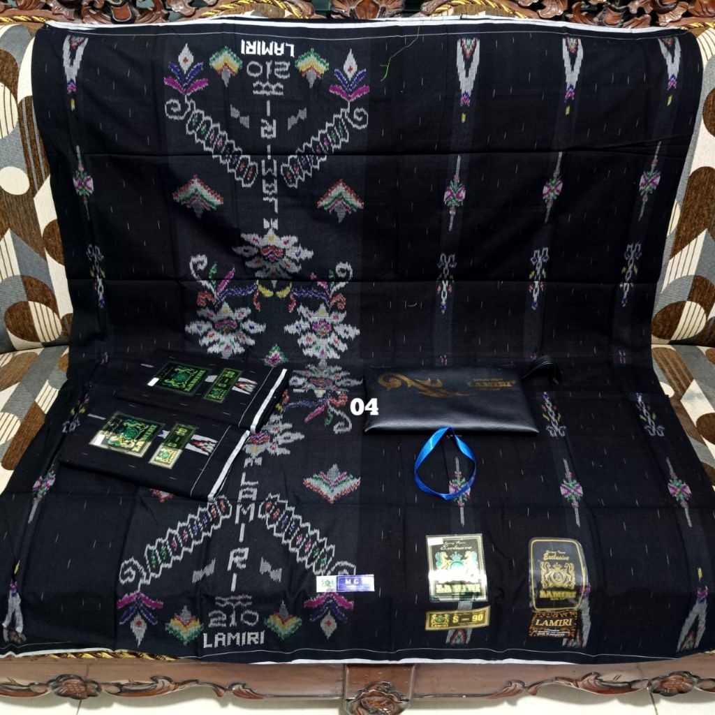 Sarung LAMIRI MS Sutra 50 Motif MGT Liris Mix GERIMIS Kemasan Tas