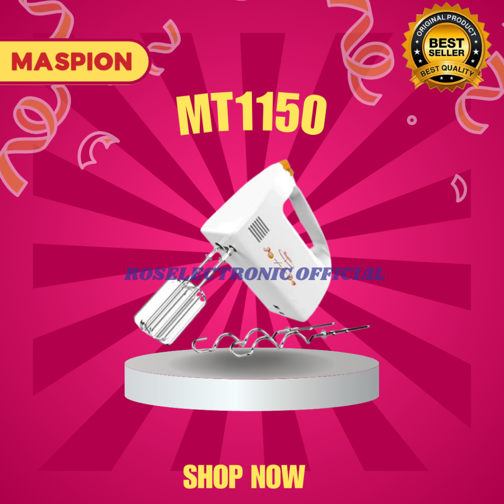 Maspion HandMix MT 1150 - Hand Mixer Pengaduk Adonan Termurah Original/MT 1150/MT1150/MT-1150