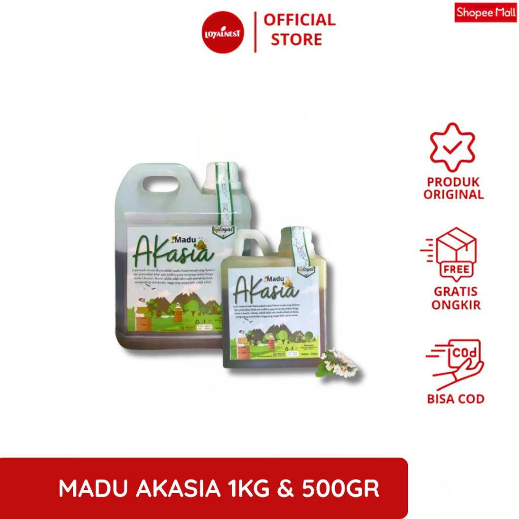 

Loyalnest Madu Asli Akasia - Madu Hutan Super 1kg
