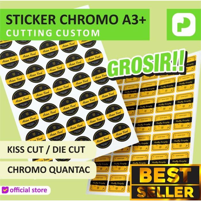 

Cetak Stiker Label Kemasan Chromo A3 Cutting Proses 1 Hari Jadi Kartu Nama Termurah