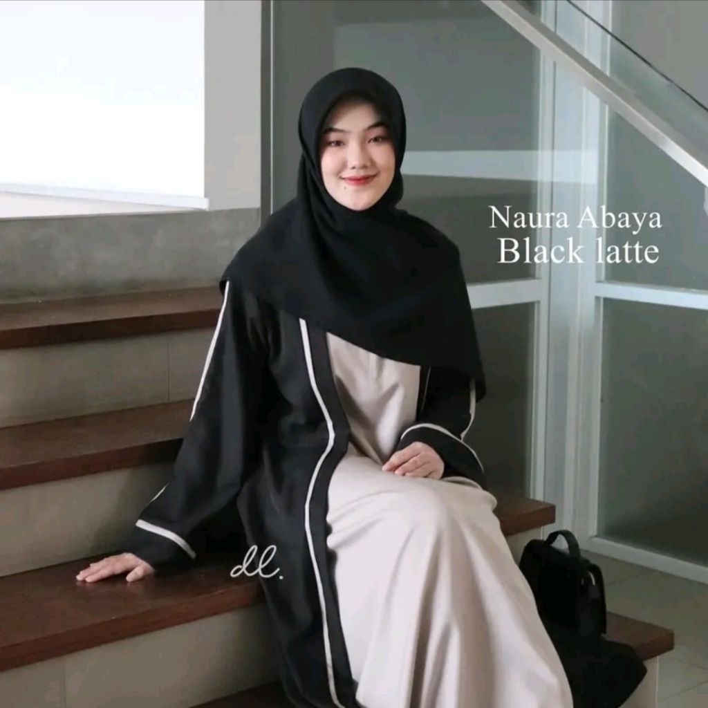 [Ready] NAURA ABAYA ( Size : S, M, L, XL, XXL,XXXL ) By Dailyal official  l Abaya Turkie l Pakaian W