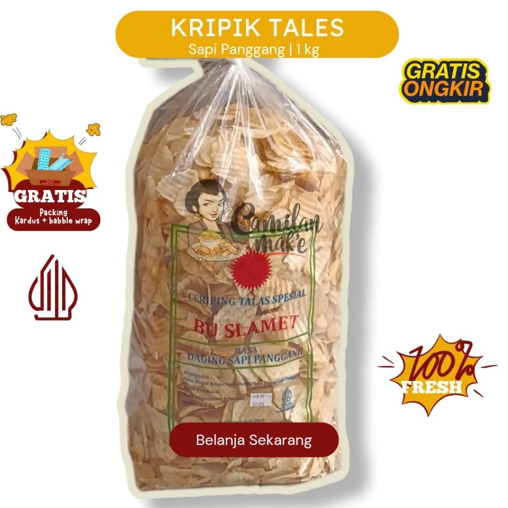 

KERIPIK TALAS RASA SAPI PANGGANG | CAMILAN MAK'E | CEMILAN KRIPIK TALES ASLI | SNACK KILOAN