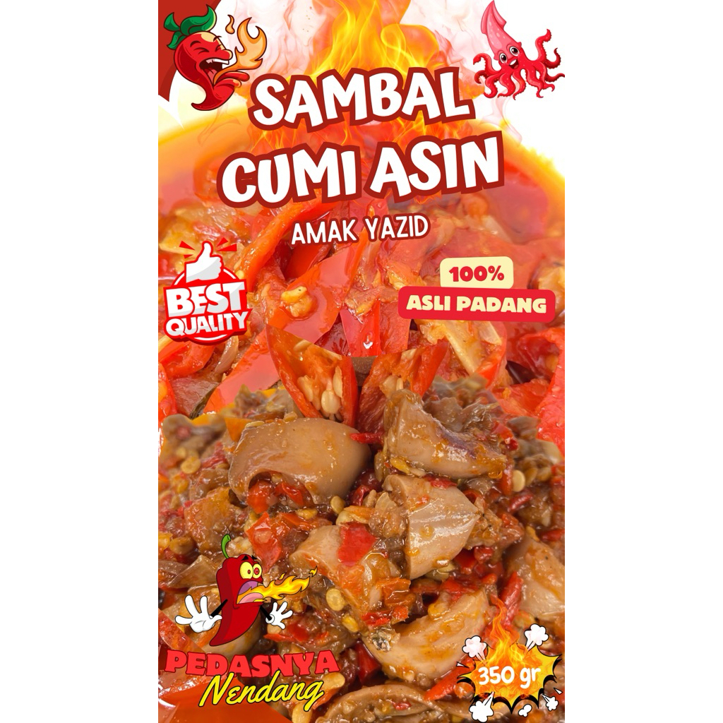 

SAMBAL CUMI ASIN - CUMI ASIN BALADO - SAMBAL CUMI ASIN AMAK YAZID - 350 GR