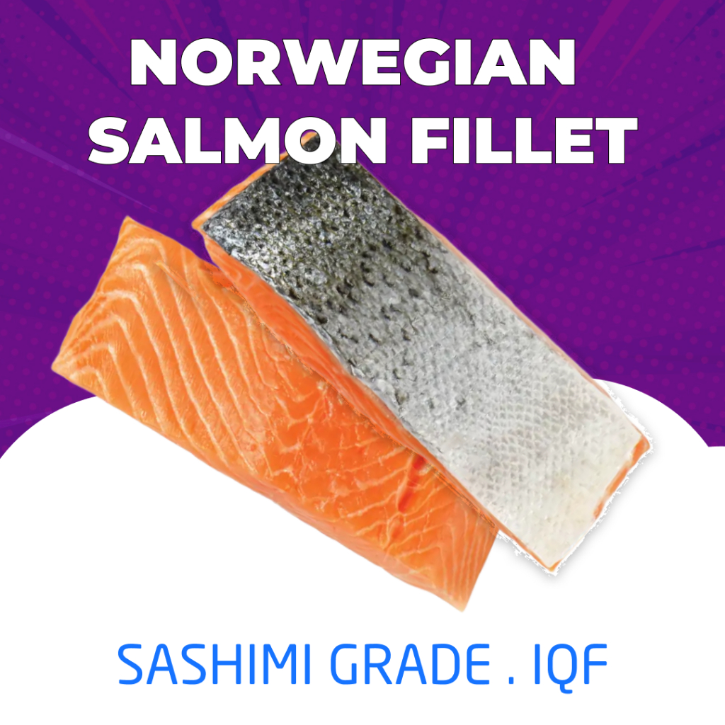 

Norwegian Salmon Portion Fillet IQF Sashimi Grade 1KG