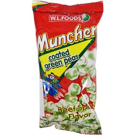

Kacang Polong Lapis Tepung WL Foods Muncher Coated Green Peas Snacks Nuts Filipina 70g