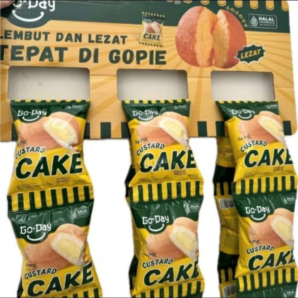 

Promo Terbatas 10 Pcs Go - Day Custard Cake 25G / Pcs
