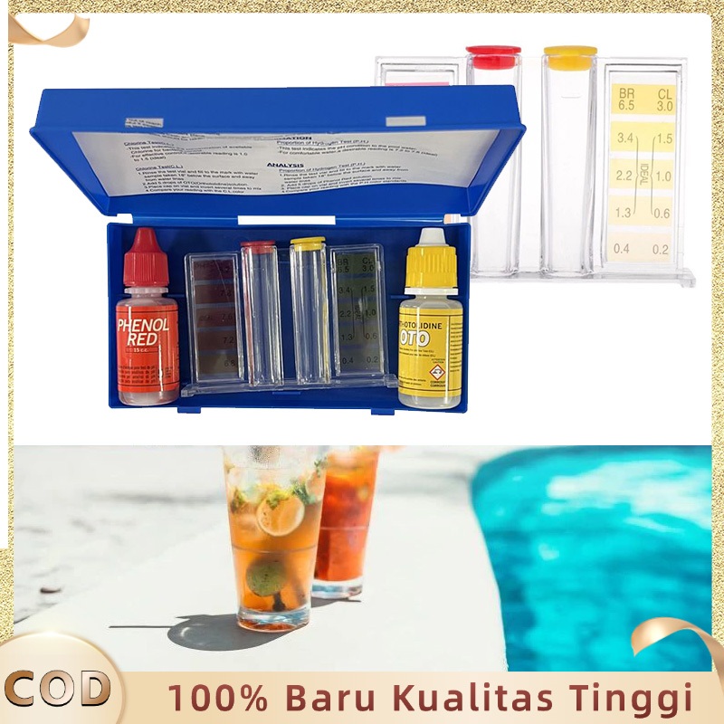 Test Kit Kolam Renang Boost Alat Tes Ph Kolam Renang Kolam Renang Hidroponik Alat Uji Ph
