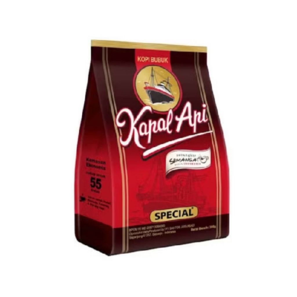

Kopi Kapal Api Special Merah 350 Gram Tanpa Gula - Kopi Bubuk