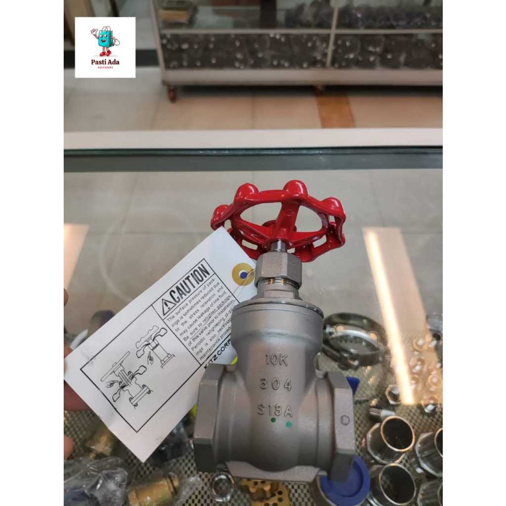 GATE VALVE STAINLESS 1" inch SS304 KITZ Drat Class 200