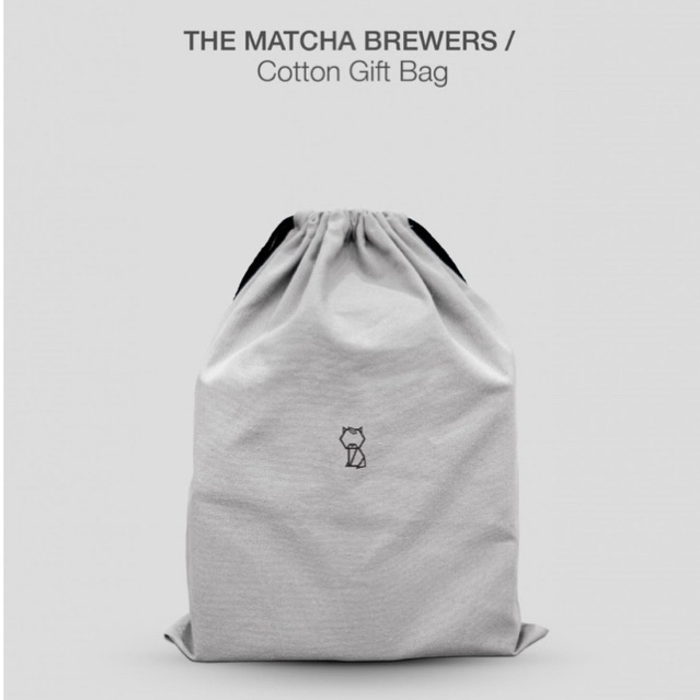 

(READY) THE MATCHA BREWERS / COTTON GIFT BAG / NIKO NEKO MATCHA