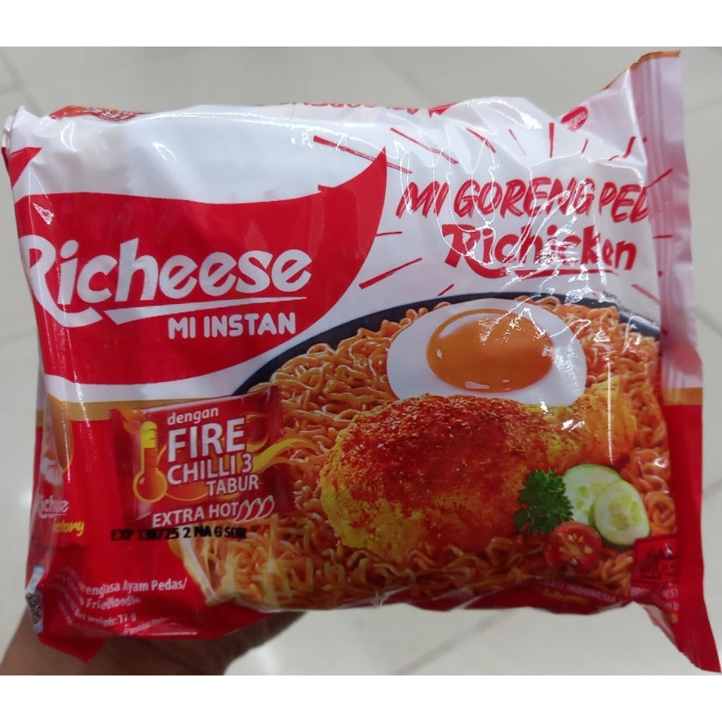

beli 2 gratis 1 richeese mi goreng pedas level 3 (exp 23/07/25)