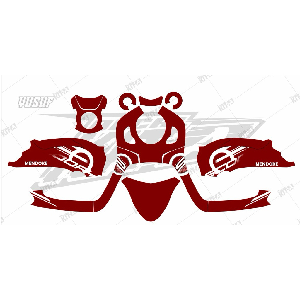 Decal Sticker Striping new scoopy 2021 keren warna warni