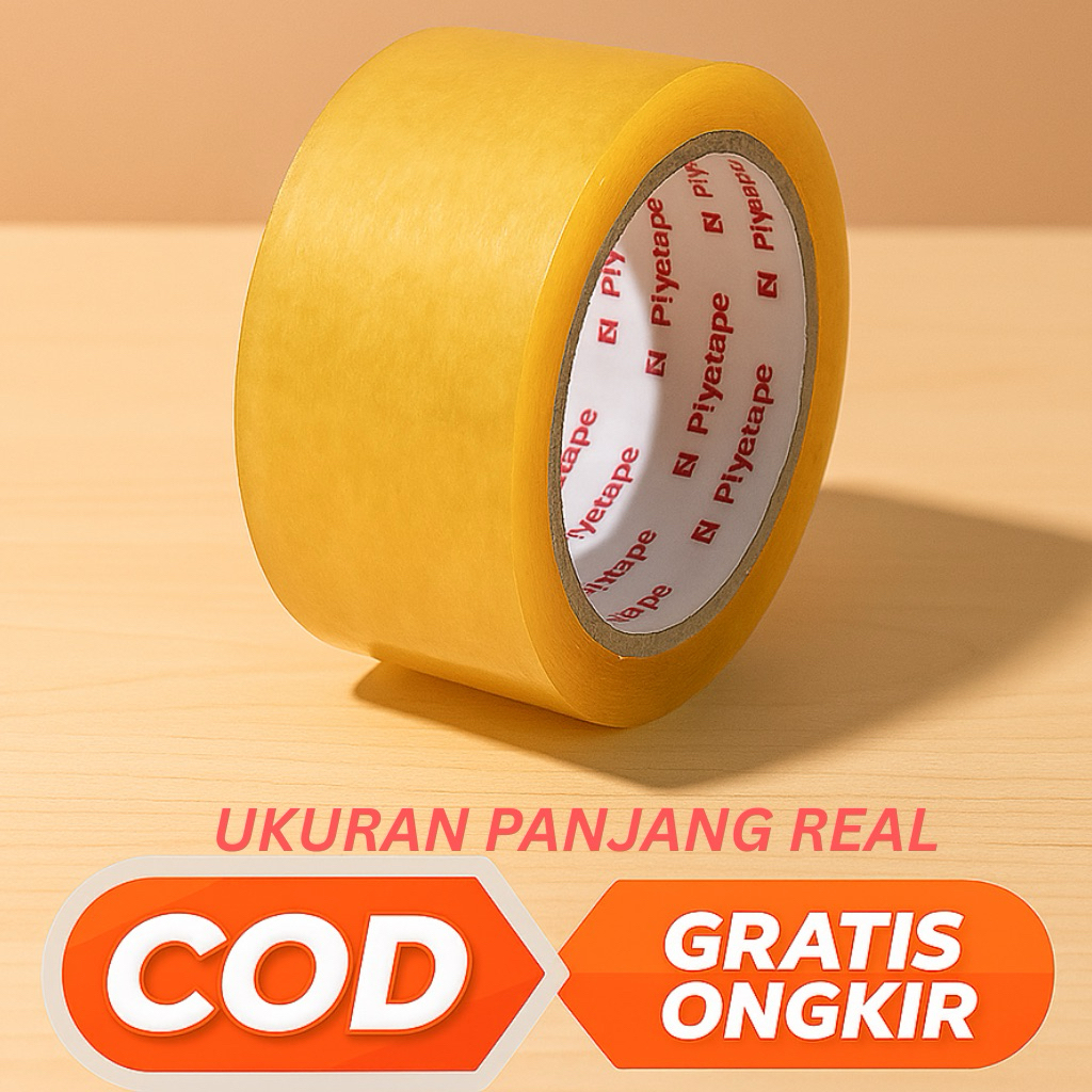 

(Bisa COD) lakban 90 yard bening dan cokelat | lakban 45 x90yard | lakban PIYA TAPE promo