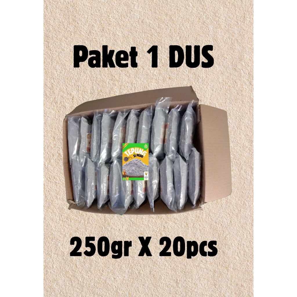 

Tepung Ketan Hitam paket 1 Dus isi 20x250gr.Beras si Pedo