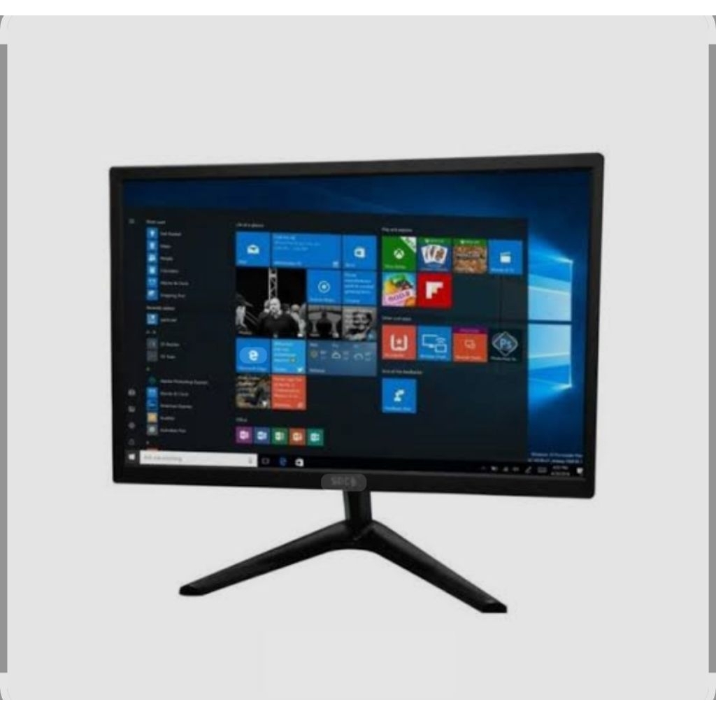 obral murah monitor led  SPC hdmi 19inch like new lengkap kabel