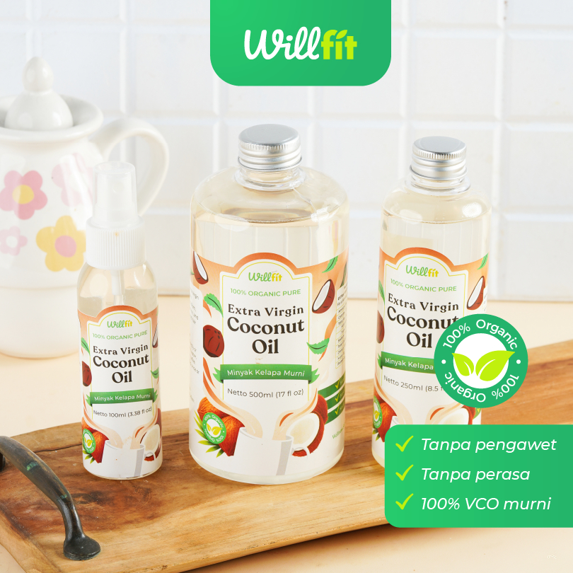 

Willfit Virgin Coconut Oil (VCO) – Minyak Kelapa Murni 100% untuk Minum & Perawatan Kulit