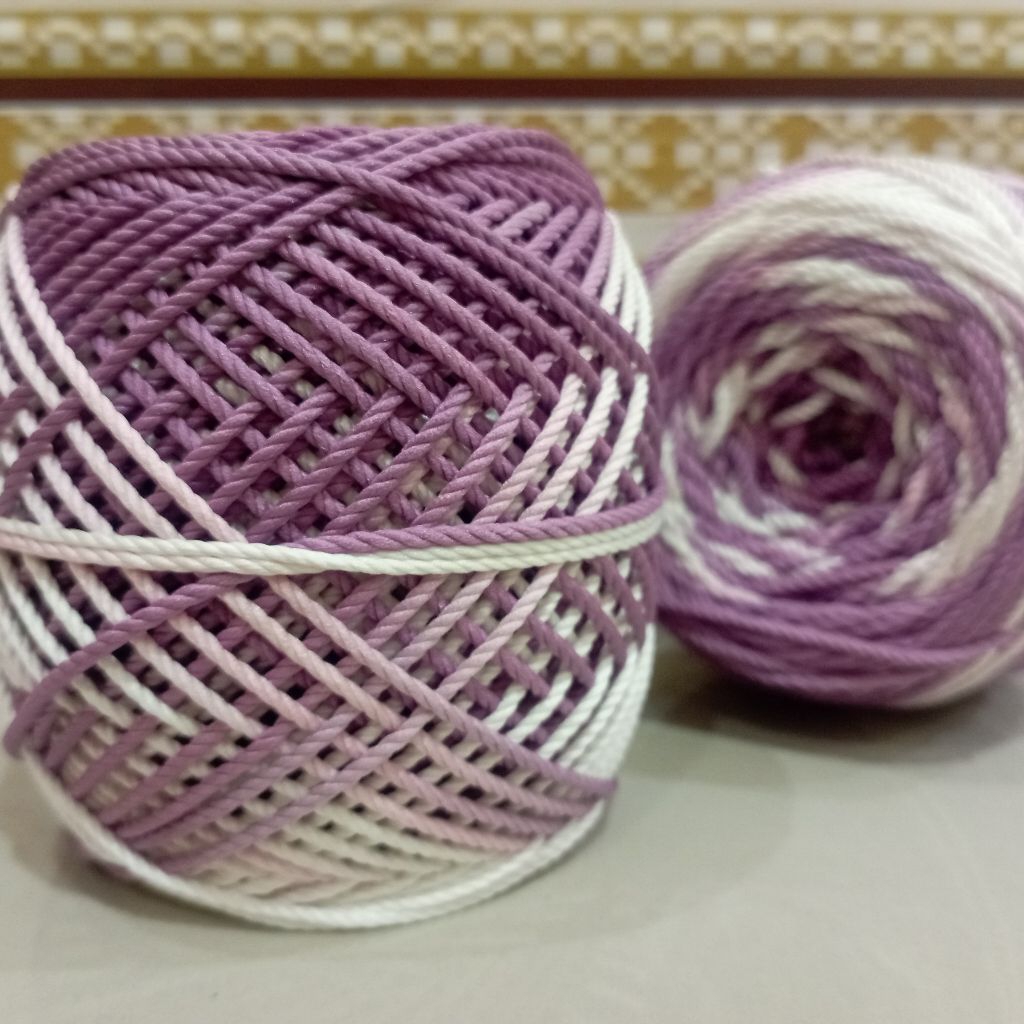 BENANG RAJUT POLY GRADASI // BENANG RAJUT POLY SEMBUR - 1PCS