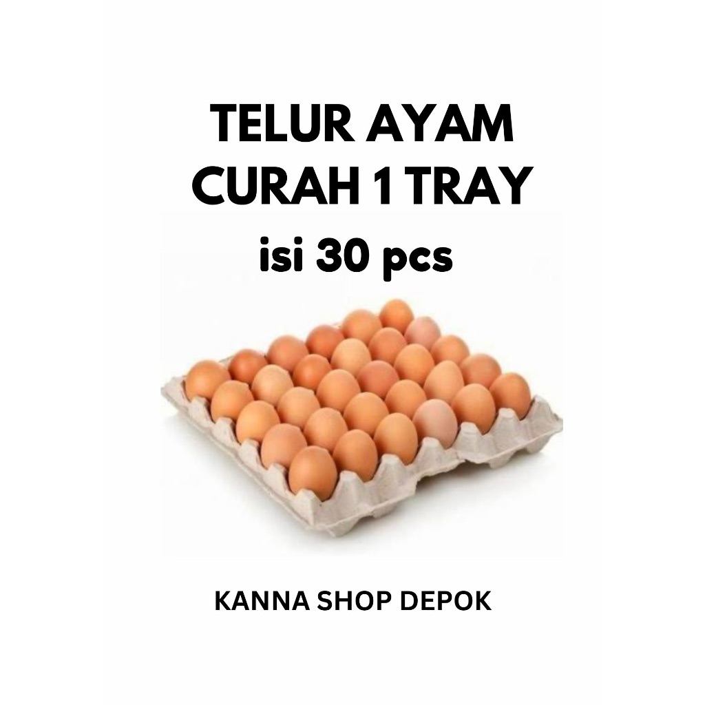 

Telur Ayam Curah Telor 1 Tray isi 30 pcs