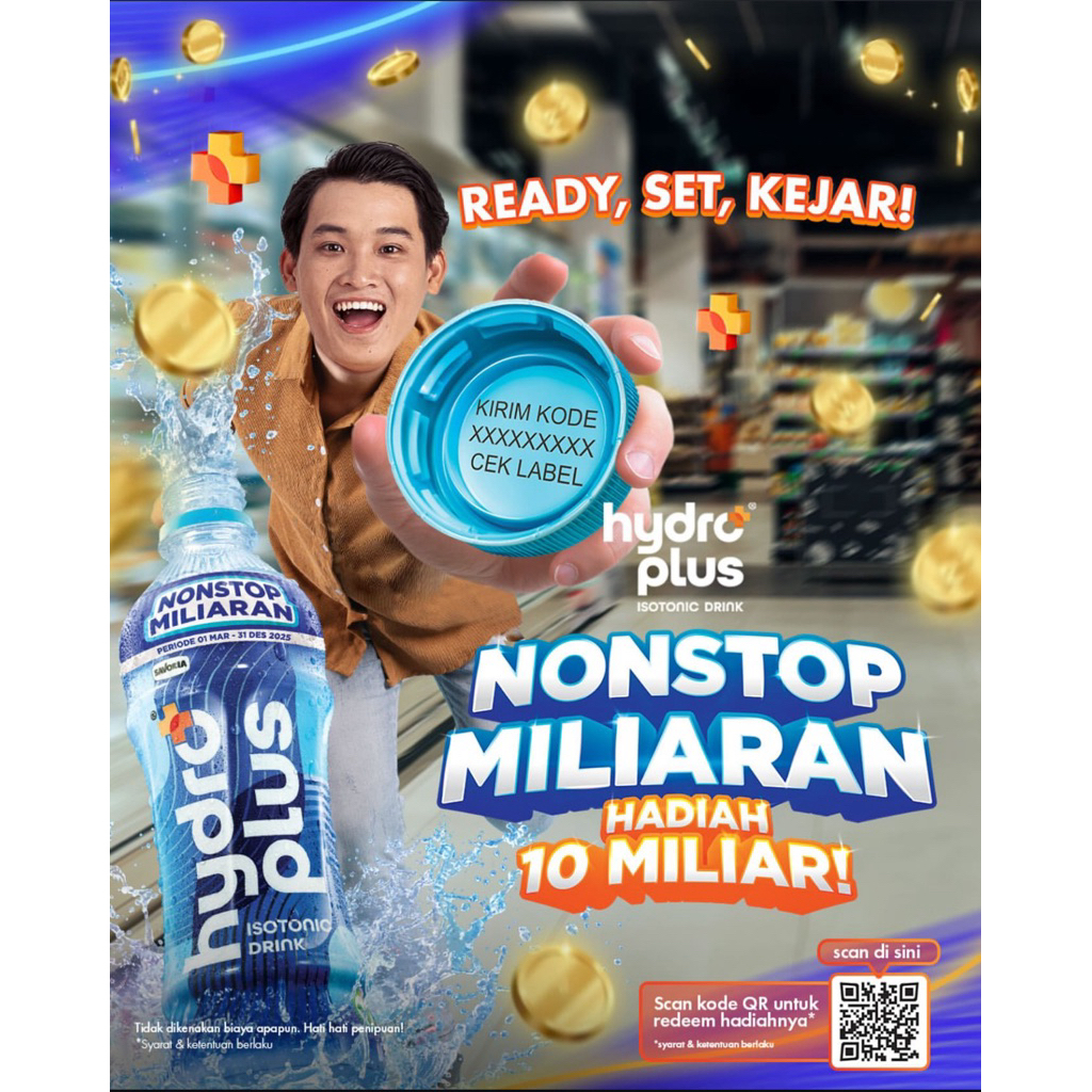

Hydro Plus Isotonic Nonstop Miliaran ( Produk Masih SEGEL)