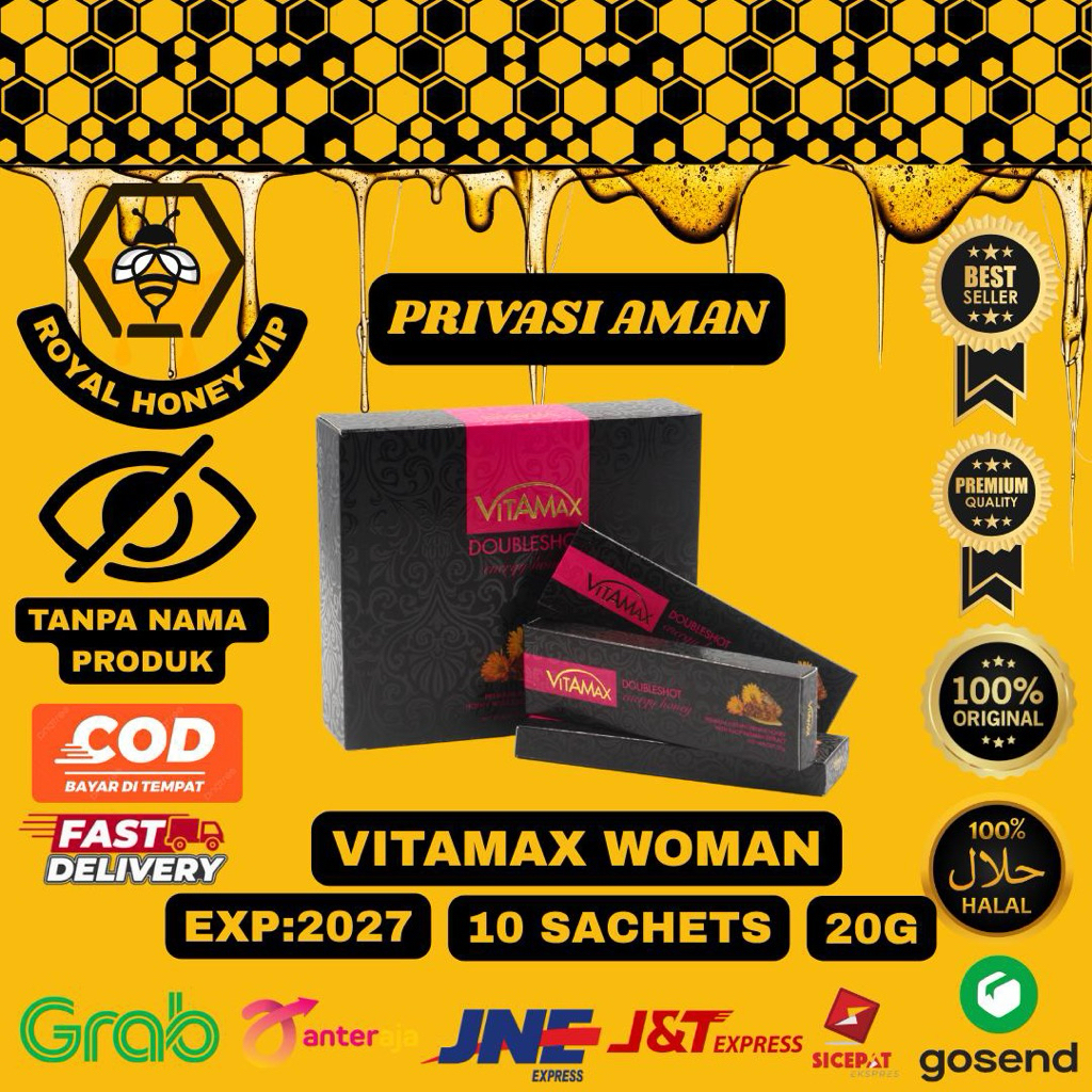 

vitamax honey vip untuk wanita Original 1box 10 Sachets