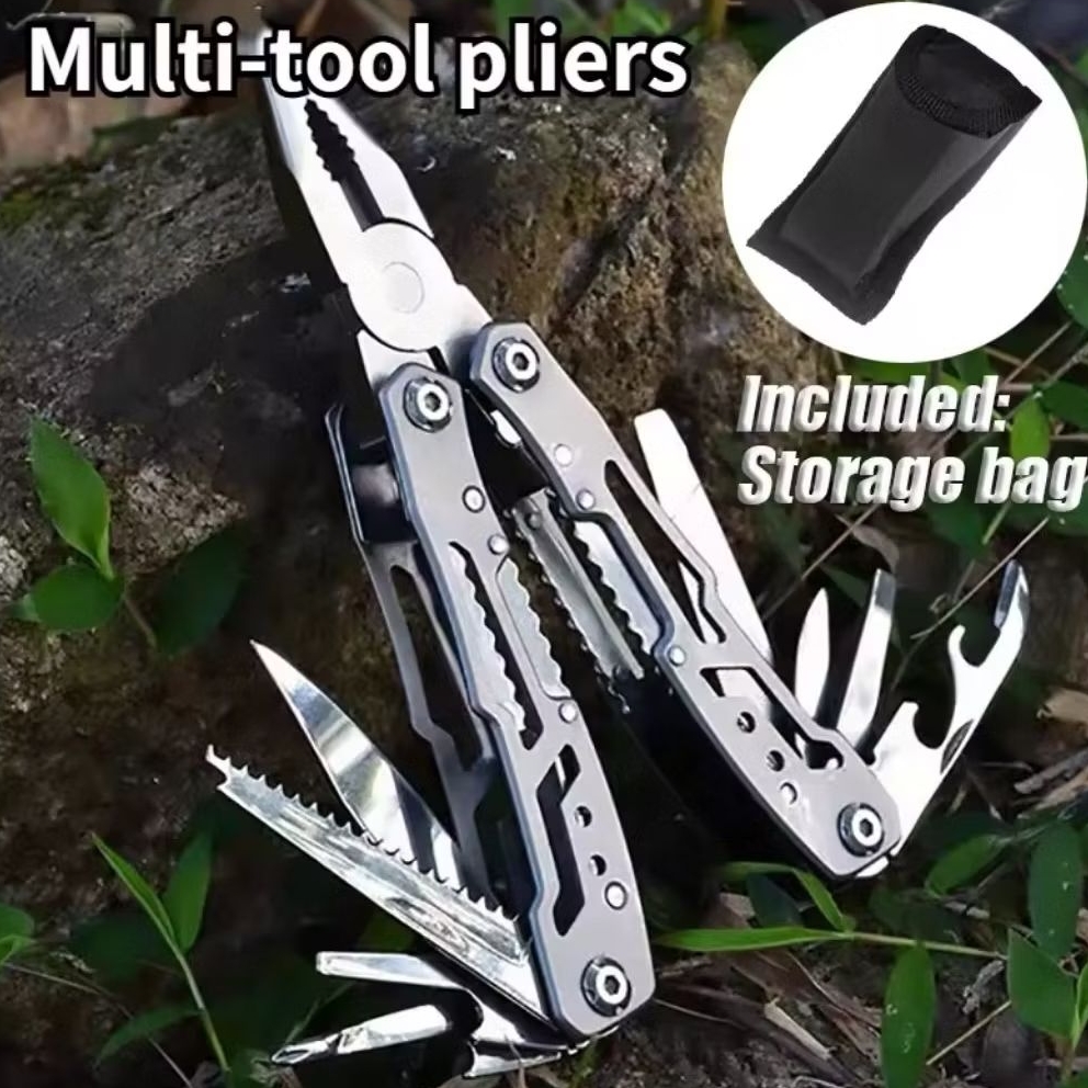 Tang Lipat Multifungsi Tang Pisau Lipat Multifungsi EDC Tool Stainless Steel