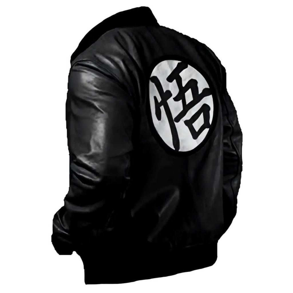 Dragon ball Z Goku Black Jaket Kulit Sintetis Dragon ball Logo bordir