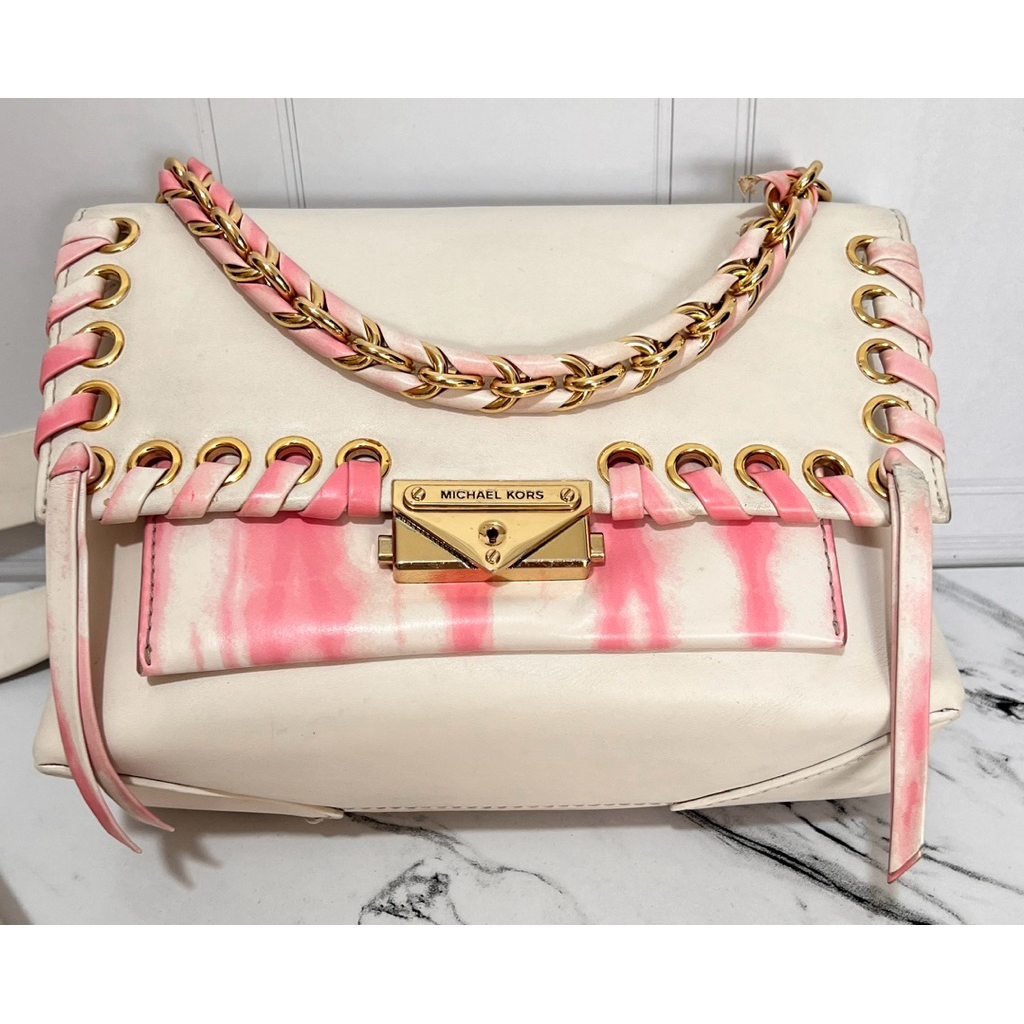 MK Cece Tye Dye Pink Leather